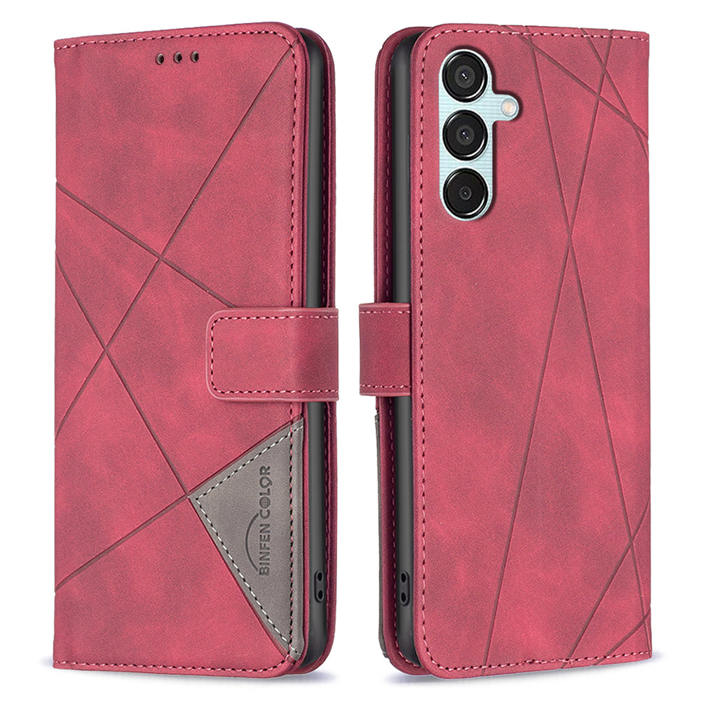 BINFEN COLOR BF05 For Samsung Galaxy M15 5G Imprinted Case PU Leather Wallet Phone Cover BINFEN COLOR BF05 For Samsung Galaxy M15 5G Imprinted Case PU Leather Wallet Phone Cover
